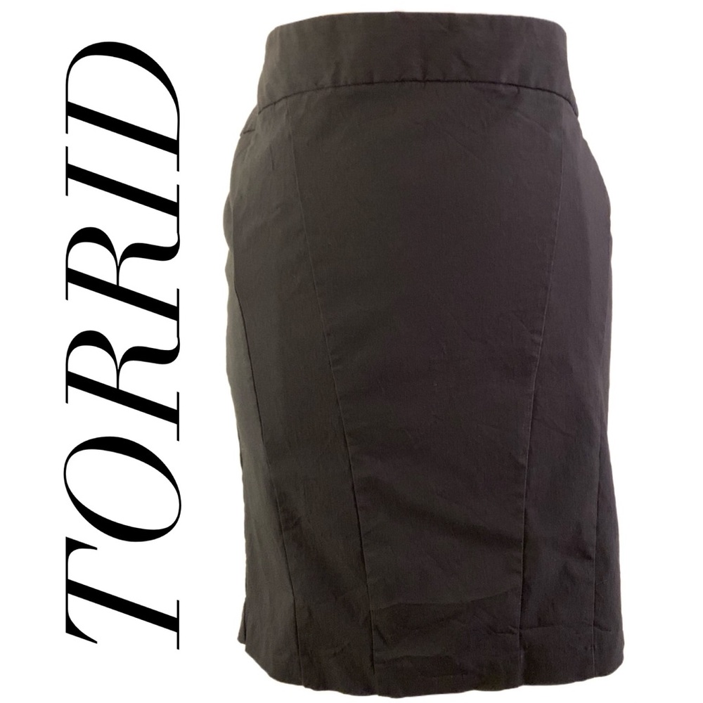 Torrid Black Pencil Skirt, 20W EUC